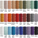 NOANTA Natural Macrame Cord 3mm x 109Yards, Beige Macrame Rope, Cotton Cord for Wall Hanging, Plant Hangers, Christmas Crafts, Knitting NOANTA