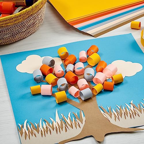 Astrodesigns Crafting Cardstock, 12" x 12", 65 lb/176 gsm, Bold BOHO 8-Color Assortment, 80 Sheets (91037) Astrodesigns