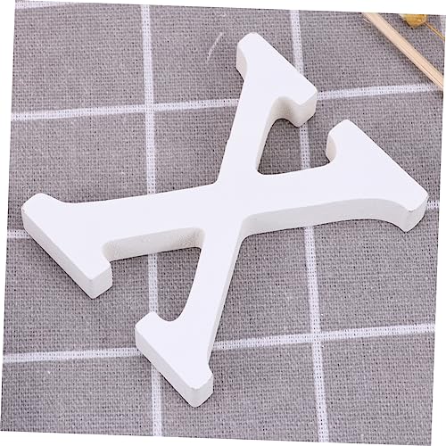 ABOOFAN Unfinished Wood Letter DIY Block Words Sign Alphabet Letters Ornaments Wooden Name Letter Wood Blocks Birthday Table Sign DIY Wooden Alphabet ABOOFAN