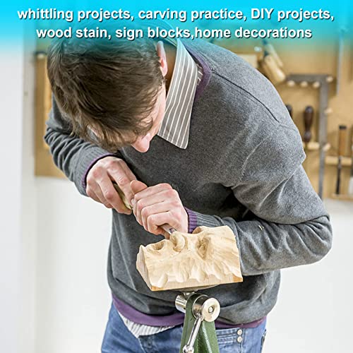 QTLCOHD 6Pcs Basswood Carving Blocks 4x4x2 Inch Whittling Wood Blocks Unfinished Wood Blocks Wood Carving Blocks for Beginner to Expert, Wood Carving QTLCOHD