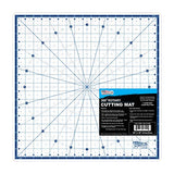 U.S. Art Supply 18" x 18" Rotary WHITE/BLUE High Contrast Professional Self Healing 7-Layer Durable Non-Slip Cutting Mat Great for Scrapbooking, U.S. Art Supply