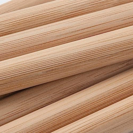 Wooden Dowel Dods Round Wood Dowels, 6 PCS 3/4 x 12" Macrame Dowel Bamboo Sticks for Craft, Unfinished Hardwood Sticks for Crafting, Arts and DIYers Coowayze