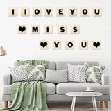 80 Pieces 3 x 3 Inches Unfinished Squares Blank Wooden Pieces Wooden Square Cutouts Wood Slices for Painting Writing Carving DIY Arts Craft Project Coopay