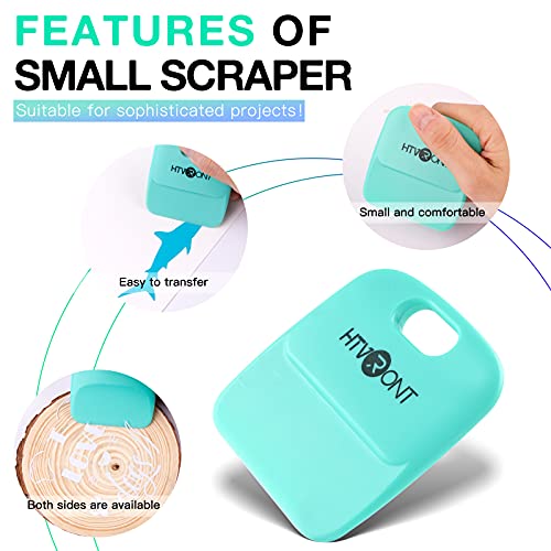 HTVRONT Vinyl Scraper - 2Pack Scraper Tools for Vinyl, Craft Weeder Vinyl Tool Kit Basic Tool-Scraper for Vinyl HTVRONT