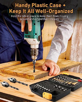 ZORUNNA 34 Pcs Woodworking Chamfer Drilling Tools Including 6 Countersink Drill Bit Set, 7 Countersink Drill Bit, 8 Plug Cutters for Woodworking, 3 ZORUNNA