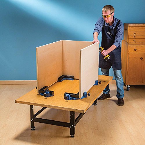 Rockler Clamp-It Corner Clamp Jig - Glass-Filled Polycarbonate Woodworking Clamps - Corner Clamps to Hold Panel Parts Together - Right Angle Clamp