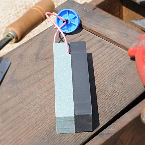 KAKURI Sickle Sharpening Stone Handheld Pocket Size, Garden Tool Sharpener, Small Whetstone Shaepening Tool for Sickle, Hoe, Weeder, Nata hatchet KAKURI