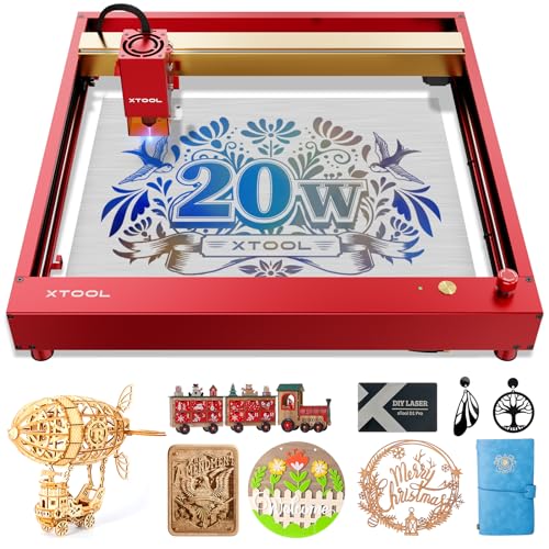 xTool D1 Pro 20W Laser Engraver, 120W Laser Cutter and High Accuracy Laser Engraving Machine for Personalized Gifts, Business Cards, CNC Machine for - WoodArtSupply