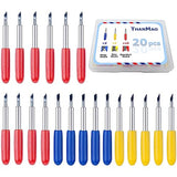 20 Pcs Replacement Blades Compatible with Explore Air 2/Air 3 /Maker/Maker 3 Cutting Machines-includ 5 PCS Fine-Point Blades, 10PCS Standard Blades THANMAO