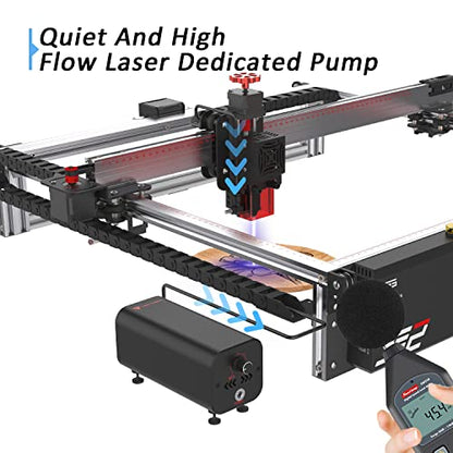 OUYZGIA Air Assist Pump for Laser Engraver Cutter, Air Assist Set for A5 Pro Twotrees TTS-55 TTS-25 TS2 S6 Pro S9 Master 2 Pro S2 SF LE400 Pro Reizer - WoodArtSupply