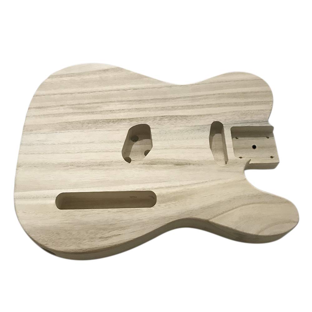 ERYUE Polished Wood Type Electric Guitar Barrel DIY Electric Maple Guitar Barrel Body for TL Style Guitar - WoodArtSupply