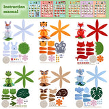 Coola Animal Craft Kit for Kids - Art and Craft DIY Early Educational Toys Suitable for Girls & Boys Pack 6 Include Frog Fox Elephant Rabbit owl Coola