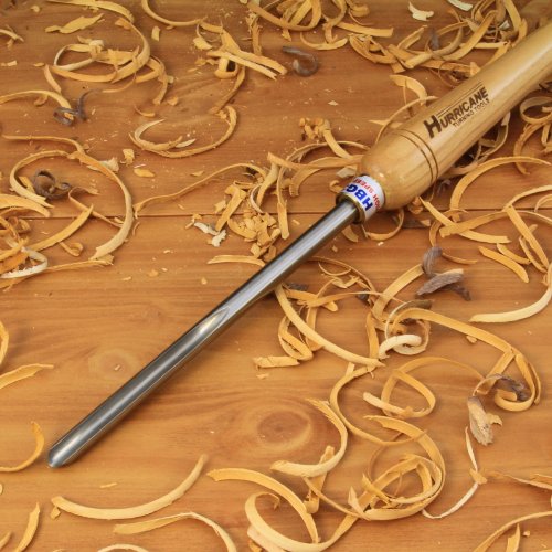 Hurricane Turning Tools, HTT-101, High Speed Steel, 1/2" Bowl Gouge (3/8" Flute) for Woodturning - WoodArtSupply