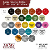 The Army Painter Color Primer Spray Paint, Plate Mail Metal, 400ml, 13.5oz - Acrylic Spray Undercoat for Miniature Painting - Spray Primer for The Army Painter