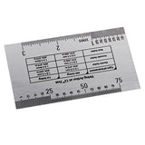 Alnicov Stainless Steel String Action Ruler Guitar Setup Gauge Luthier Measuring Tool with User Guide for Electric, Acoustic Bass Guitars Alnicov