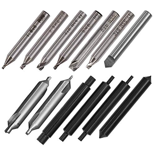 13pcs/Set Drill Bits Key Cutting Machine Cutter Vertical Machine Cutting Parts - WoodArtSupply