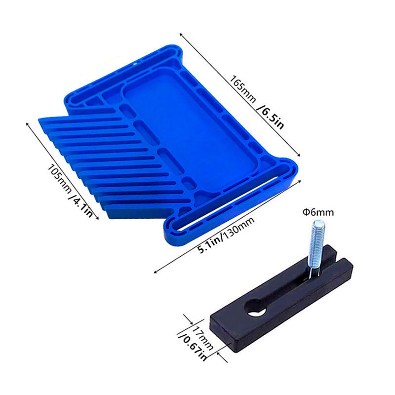 Featherboard Woodworking Tools, Safety Device Stackable Featherboard for Table Saws, Router Tables & Band Saw with Miter Slots, Miter Track, T-Slots, Zeromall