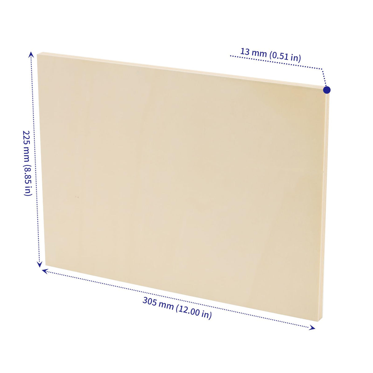 SOUJAP 8 Pack 9 x 12 Inch Wood Canvas Board, Unfinished Wooden Flat Panels, Wood Cradled Framed Canvas for Painting Craft Art SOUJAP