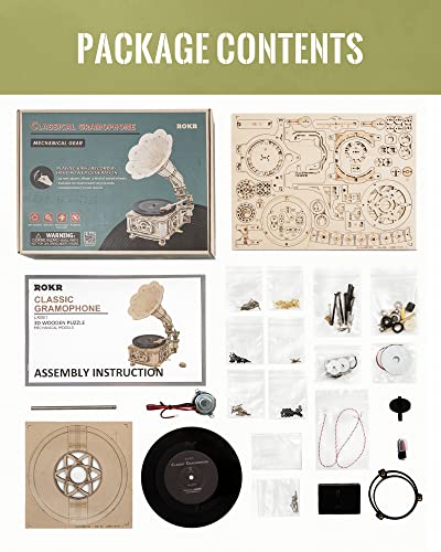 ROKR 3D Wooden Puzzles for Adults-Model Building Kit for Adults to Build-424Pcs DIY Wood Craft Kit-Room Decor for Men and Women ROKR