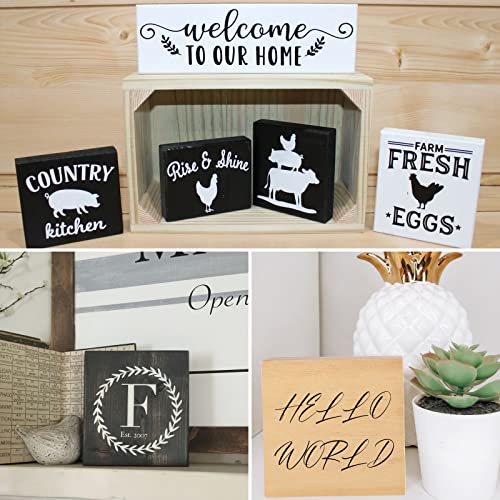 DIRBUY 8 pcs Large Basswood Blocks for Carving and Crafts - 4x4x2 inch DIY Wood Signs - Ideal for Carving Practice, DIY projects DIRBUY