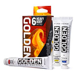 Golden Artist Colors, Heavy Body Acrylics, 6-color Intro Set Golden Artist Colors