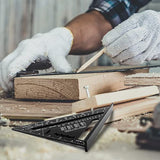 7 inch Rafter Square Aluminum Alloy Double Scale Triangle Ruler Angle Ruler Carpenter Triangle Square Rafter Tool Mensurement Tool for Woodworking LYHLYA