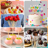 ONUPGO 50 PCS Dowel Rods Wood Sticks Wooden Dowel Rods 1/4 X 18 Inch Wooden Dowels for Crafts Unfinished Round Wood Sticks for Arts and DIYers Cake ONUPGO