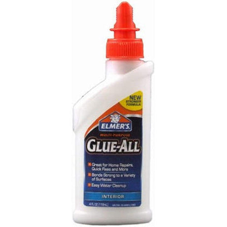Elmer's Products Elmer's E3810 Multi-Purpose Glue-All, 4 Ounces, 4 oz, White, 4 Fl Oz Elmer's