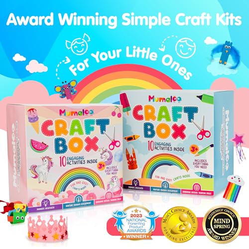 Mumaloo Arts and Crafts for Kids, Christmas Gifts for Kids, 6 Year Old Girl Birthday Gift Ideas, Crafts Kids Ages 4-8, Toddler Crafts, Crafts for - WoodArtSupply