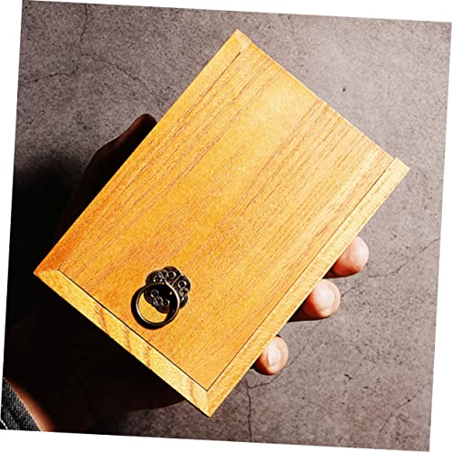 MAGICLULU Storage Box Jewelery Organzer Kids Jewelry Organizer Tea Storage Box Unfinished Wood Chest Box Wooden Tea Bag Box DIY Craft Box Wooden MAGICLULU