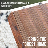 PIPE DECOR Restore Wood for Console Table Top or Bench 48 in. x 16 in. x 1.25 in. Reclaimed Ponderosa Pine Wood in Sunset Cedar Stain PIPE DECOR