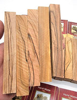 Zuluf Holy Land Olive Wood Pen Blanks for Turning Authentic Olive Wood Blanks Bundle 3/4" x 3/4" x 5-1/2", Set of 10 - Premium Wooden Pen Blanks Zuluf