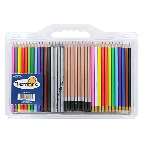 Thornton's Art Supply 36 Count Professional Hi-Quality Artist Colored Pencil Set - WoodArtSupply