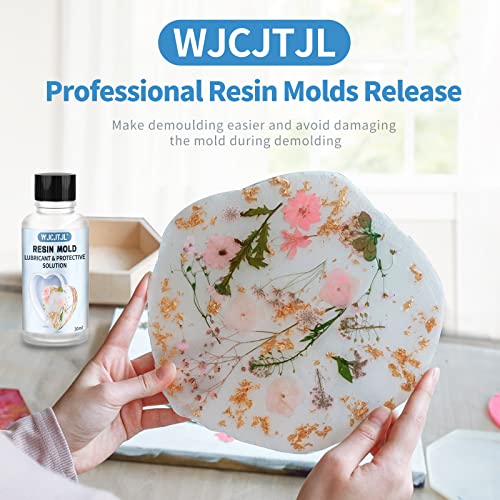 Resin Molds Release for Epoxy Resin Mold, Mold Lubricant & Protective Solution for Resin Molds Silicone, Suitable for Resin Molds, Silicone Molds, WJCJTJL