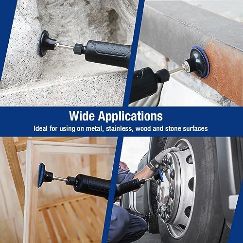 WORKPRO 101-pieces Sanding Discs Set, 2 inch Discs with 1/4 inch Holder, Surface Conditioning Disc for Die Grinder Surface Prep Strip Grind Polish WORKPRO