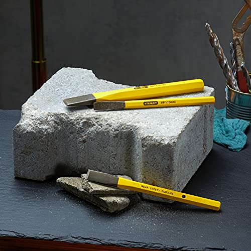 Stanley 4-18-298 Cold Chisel Set, 3 Pieces, Yellow/Black Stanley