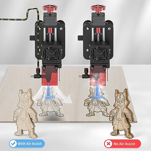 Twotrees Air Assist Set, 30L/min Airflow Air Assist Set for TS2-10W, TS2-20W, TTS-25, TTS-55, TTS-10 Laser Engraver, Removes Smoke and Dust, Low WoodArtSupply