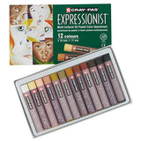 SAKURA Cray-Pas Expressionist Multi-Cultural Oil Pastel Set - Soft Oil Pastels for Artists - 12 Colors SAKURA
