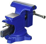 IRWIN Tools Record Light Duty Workshop Vise, 4.5-Inch (4935507),Blue IRWIN