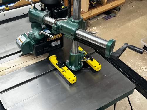 Magswitch Power Feeder Mount - Low Profile Mount for use on cast Iron tablesaw Tables - Powerful, switchable Magnets with Optional 4 Magnet mounting Magswitch