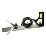 Big Horn 19571 12 Inch Combination Square Set Includes Protractor BIG HORN