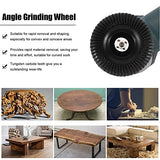 3pcs Wood Carving Disc 4 Inch Wood Shaping Wheel Titanium Steel Wood Grinding Shaping Disk Grinder Wheel Disc for Angle Grinders with 5/8” Arbor AZB AZB