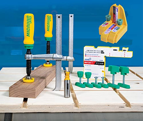MICROJIG Matchfit DVC-1177K2+DS-333 Dovetail Clamp Pro (1/2" Shank) + Dado Stop Bundle MICRO JIG