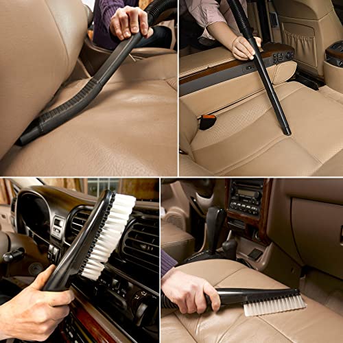 Shop-Vac 2PC 8011848 Car Cleaning Kit, 1-1/4 in. Diameter, Flexible Crevice Tool & Soft Auto Brush Shop-Vac