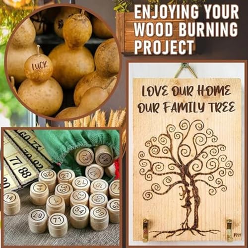 DIY Wood/Leather Burning Set, 26 Letters Copper Mold -DIY Wood Burning/Carving Set, Letter Soldering Iron DIY Tools, Letter Soldering Iron Stencils lagine