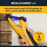 Zircon MetalliScanner m40 Handheld Electronic Metal Detector For Use on Dry Wall, Concrete, Lathe and Plaster, Stucco and More Zircon