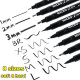 Dyvicl Metallic Marker Pens - 12 Colors Hard Fine Tip Metallic Markers and Hand Lettering Pens Dyvicl
