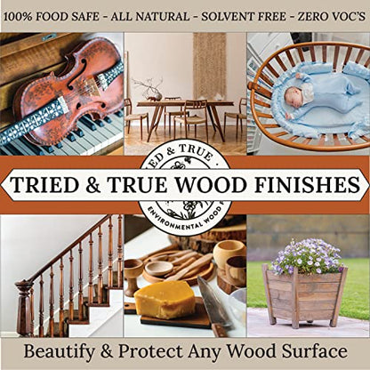 Tried & True Danish Oil – Quart – All Natural, All Purpose Finish for Wood, Metal, Food Safe, Solvent Free, VOC Free, Non Toxic Wood Finish, - WoodArtSupply