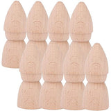 LABRIMP 8pcs Wooden Puppet Graffiti Peg Doll Wood Doll Bodies Family Member Wood Peg DIY Wooden Peg Doll Decorative Peg People Wood Peg Angel Puppet LABRIMP