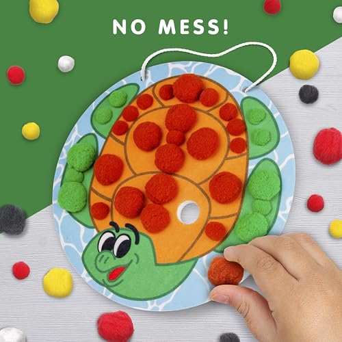 NATIONAL GEOGRAPHIC Kids Pom Poms Arts and Crafts Kit - Pom Pom Animals Toddler Craft Kit, Preschool Art, Toddler Crafts Ages 3-5, Crafts for - WoodArtSupply